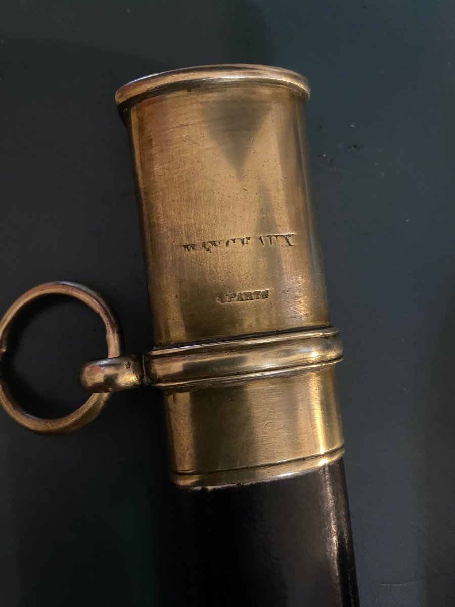 Sabre  d'Officier  De La Manufacture Royale Du Klingenthal  Par Manceaux à  Paris  Modele  1821-photo-7