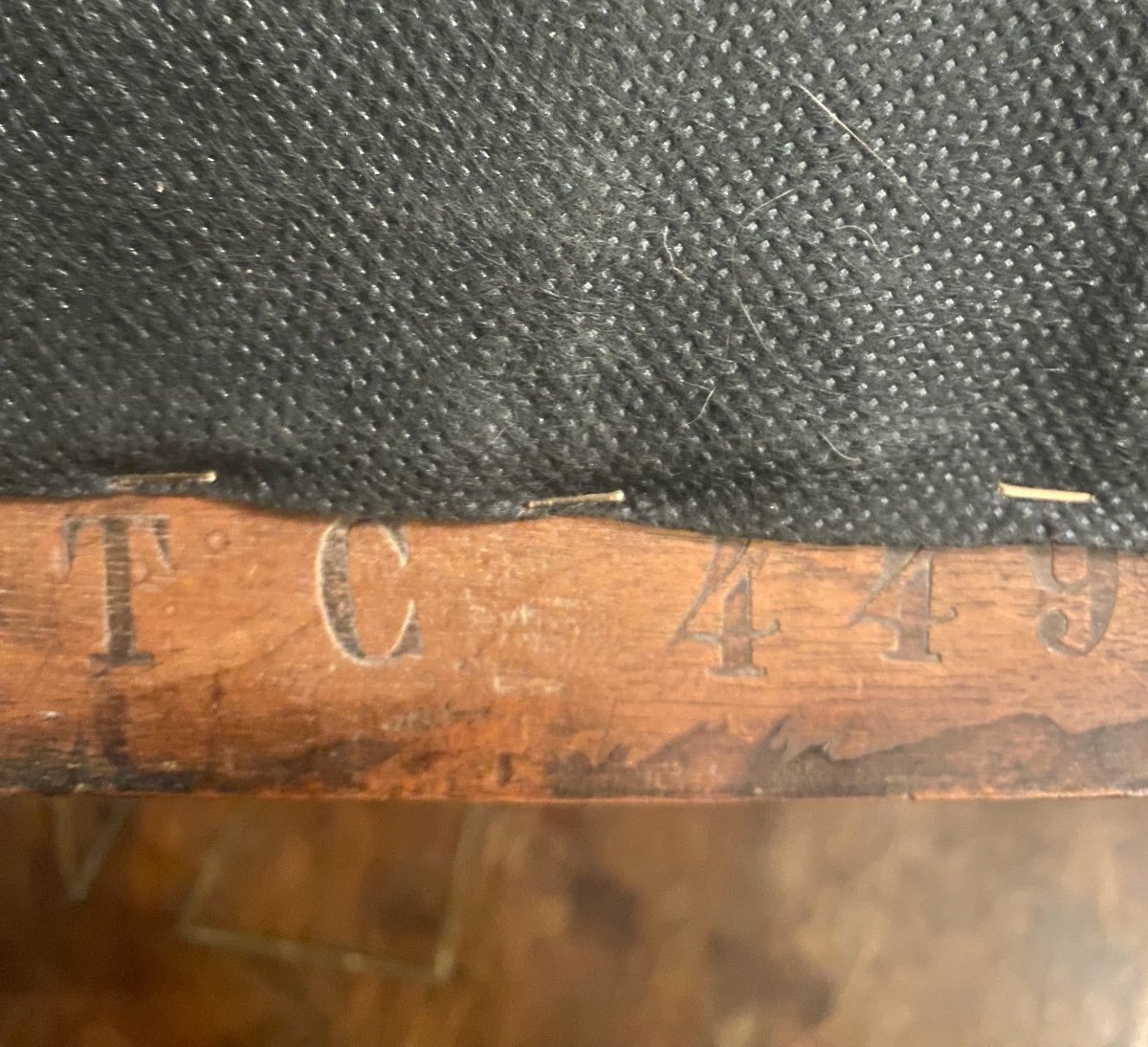 Pair Of 18 Th Century Walnut Chairs With Royal Marking Of Italie-photo-2