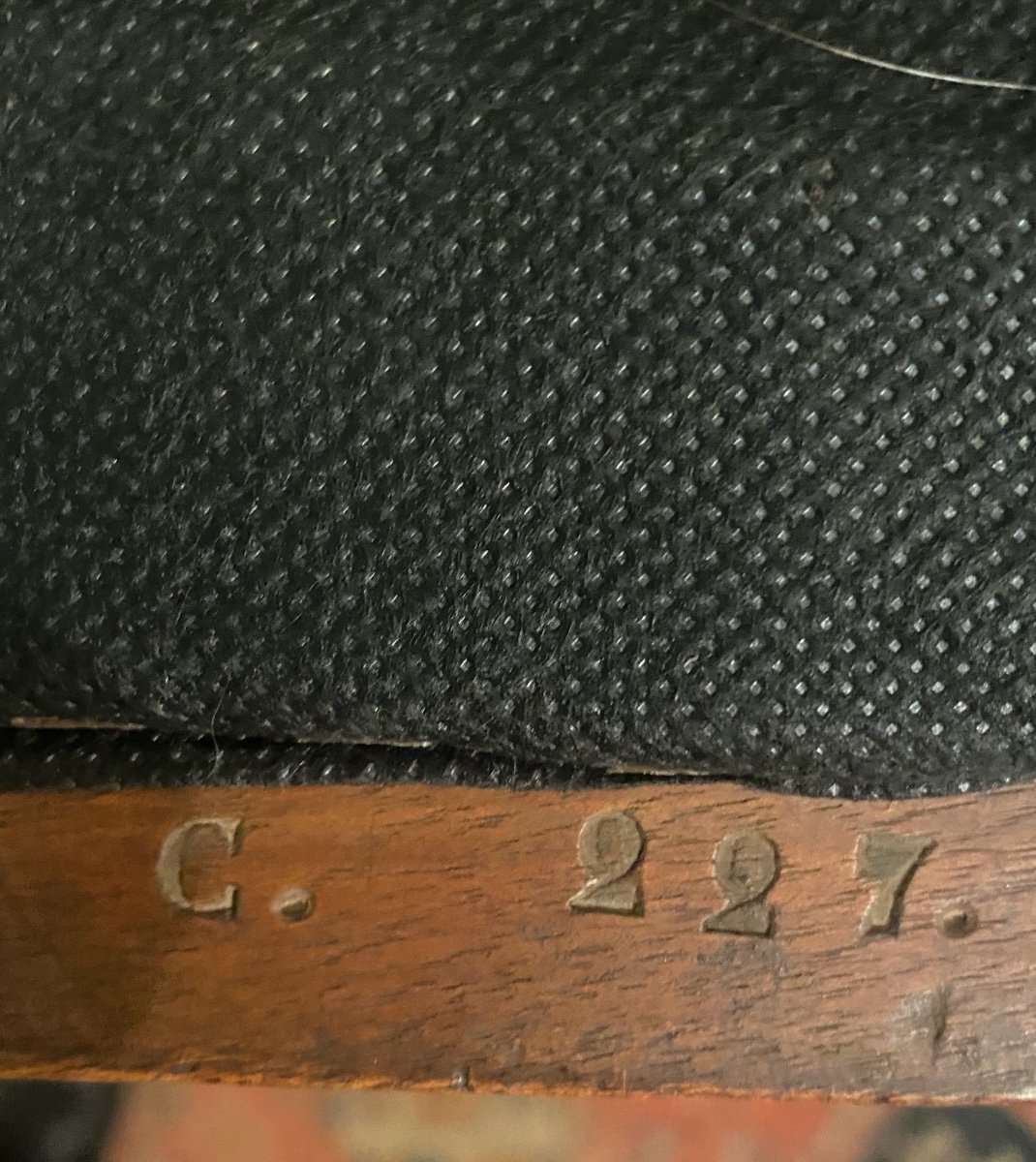Pair Of 18 Th Century Walnut Chairs With Royal Marking Of Italie-photo-6