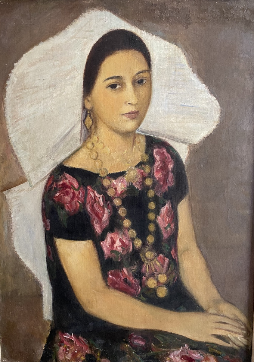 Portrait Of A Woman In A Traditional South American Costume By Andrea Kormandi-photo-3