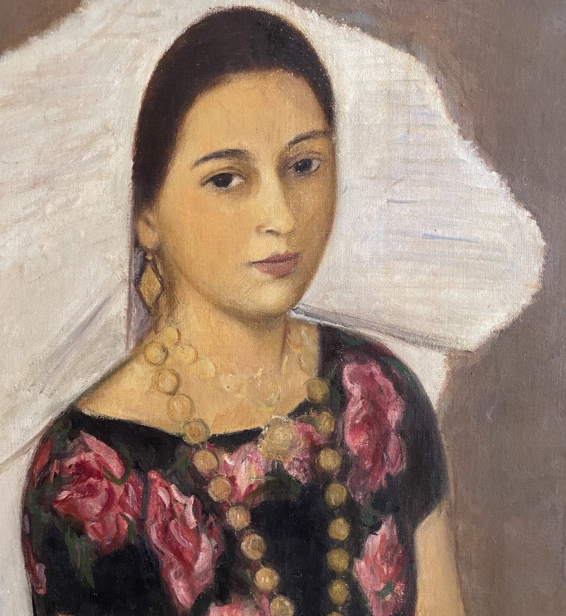 Portrait Of A Woman In A Traditional South American Costume By Andrea Kormandi-photo-4