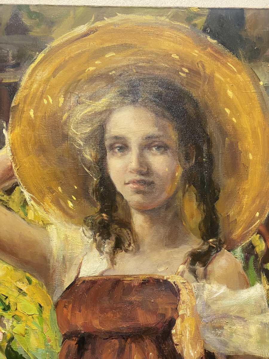 Hst Portrait Of Tatiana In Provence   Par International  Artist  Elena Mashajeva-photo-2