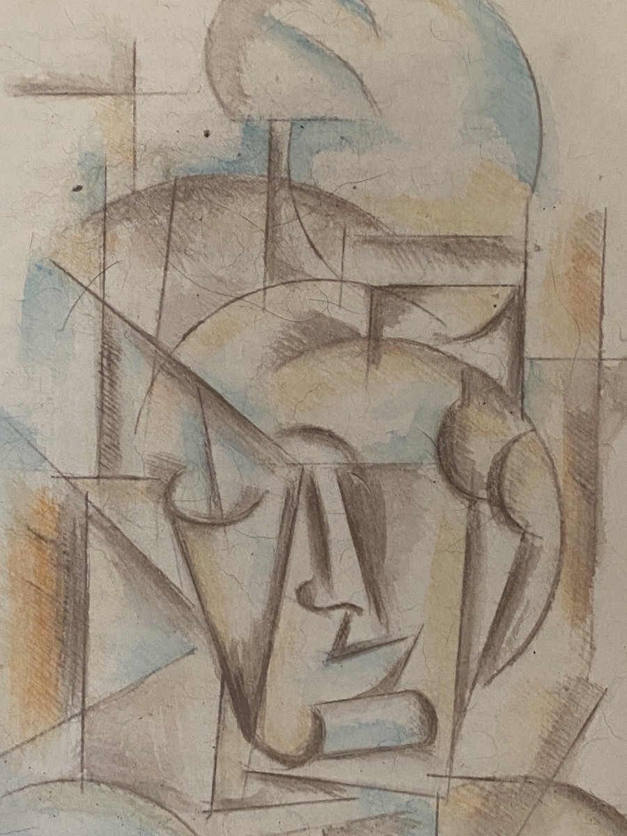 Gouché Drawing 1915 Liubov Popova Constructivist Suprematist And Cubo Futurist Artist  -photo-4