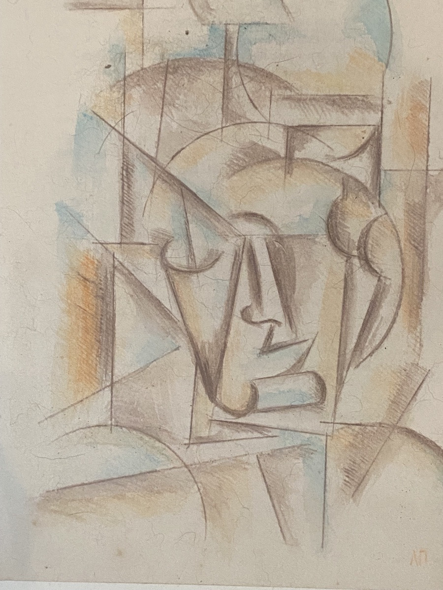 Gouché Drawing 1915 Liubov Popova Constructivist Suprematist And Cubo Futurist Artist  -photo-6