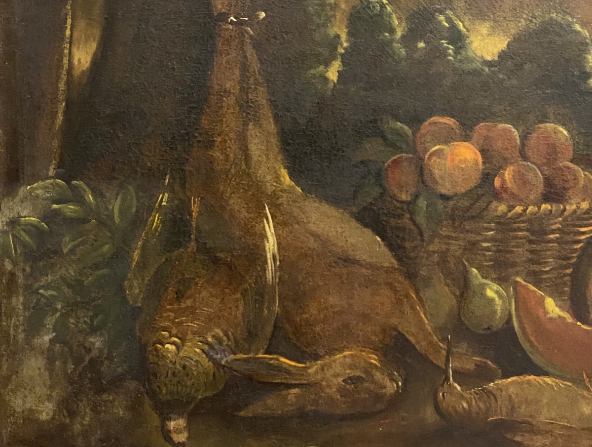 TABLEAUX  ANIMALIER  XVII / XVIII ème   RETOUR DE LA CHASSE    -photo-6