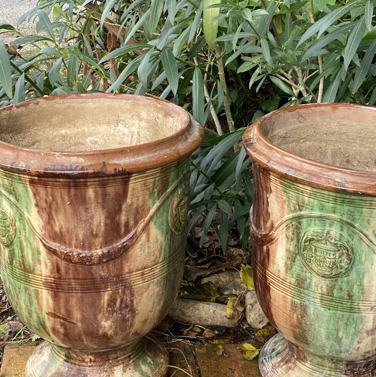  Pair Of Antique Vases From Anduze By The Children Of Boisset-photo-3