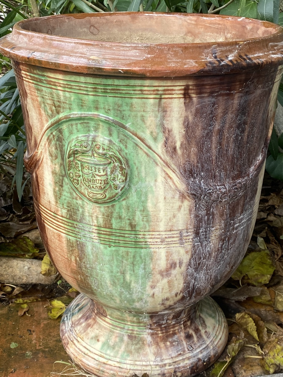  Pair Of Antique Vases From Anduze By The Children Of Boisset