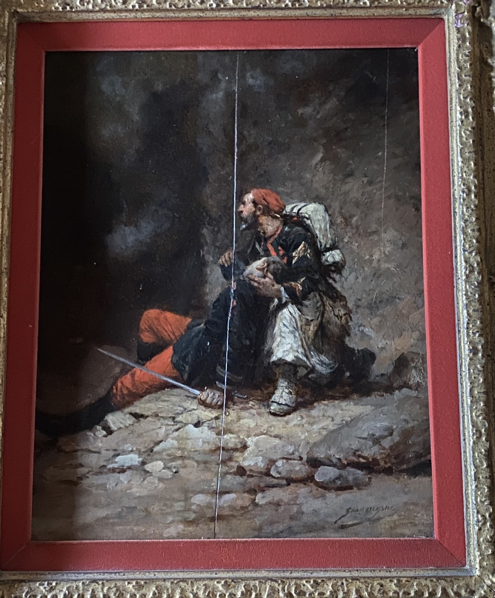 SCENE  MILITAIRE DE LA GUERRE DE 1870  par   WILFRID-CONSTANT  BEAUQUESNE   1840-1913-photo-1