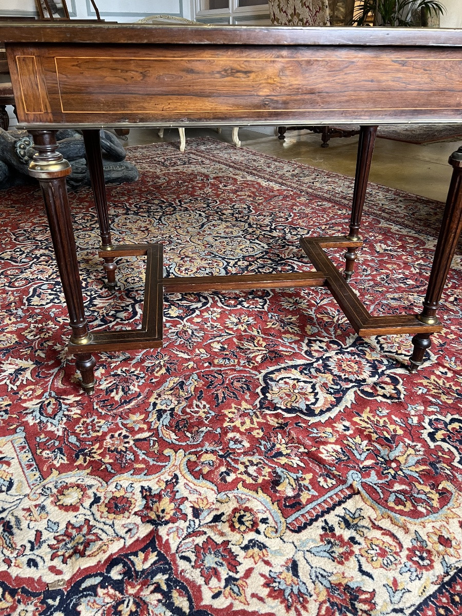 SECRETAIRE  EPOQUE NAPOLEON III     EN PALISSANDRE    À UN TIROIR -photo-1
