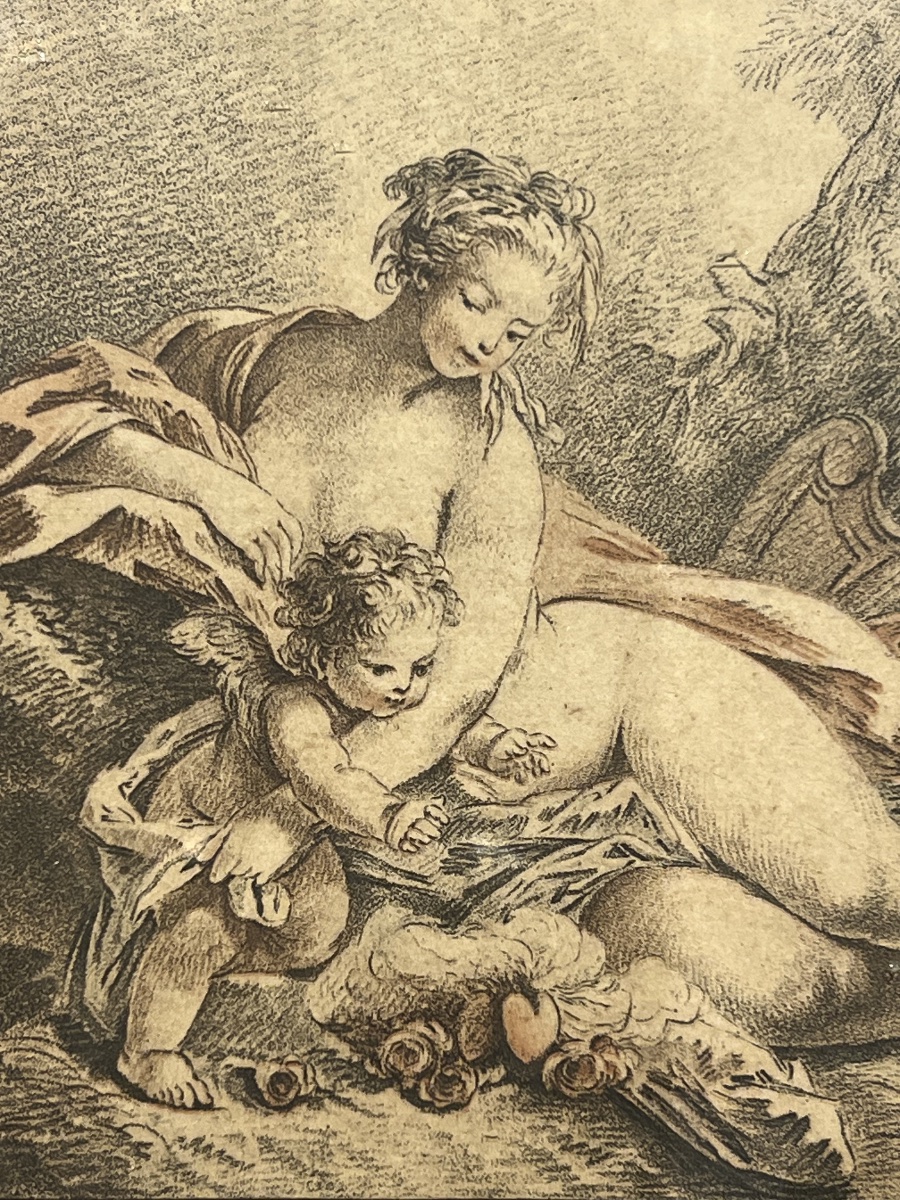 Print XVIII l'Hiver By Jean Baptiste Huet 1745-1811-photo-7