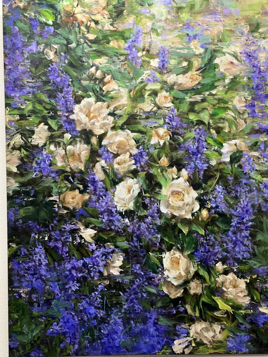 TABLEAU  HST  DE FLEURS  PRINTANIÈRES  DE STYLE IMPRESSIONNISTE  XX è  signé  MASHAJEVA   