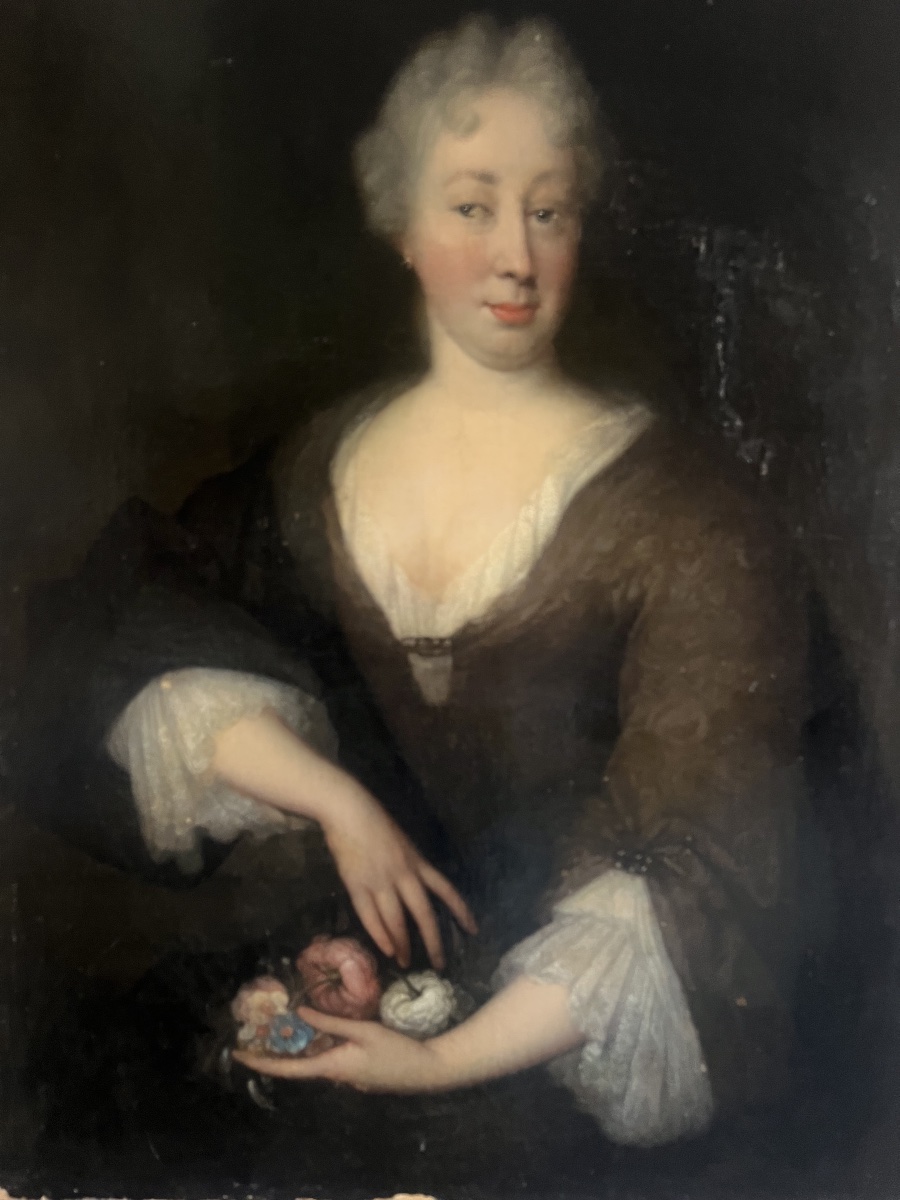 Portrait  Hst  Dutch School  18th Century     Attributed To Johannes Vollevens II (1685–1758)-photo-3