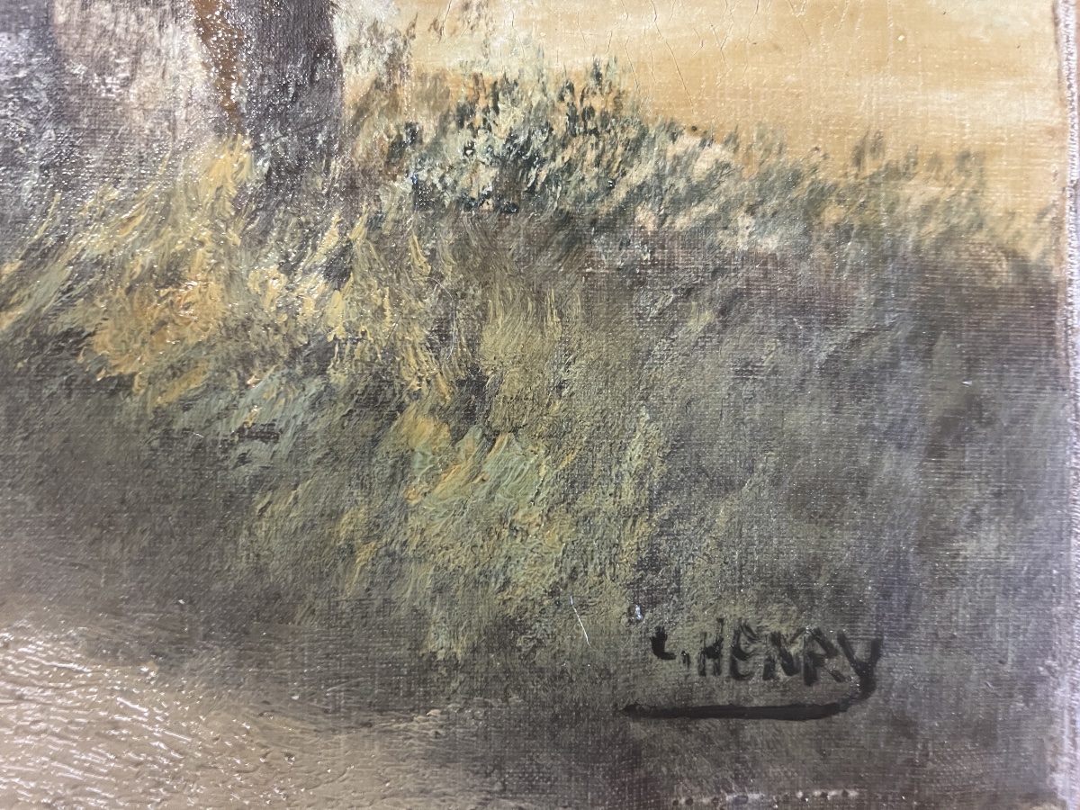 Lively Landscape   Impressionist Style     By Lucien  Henry  1850–1896-photo-1
