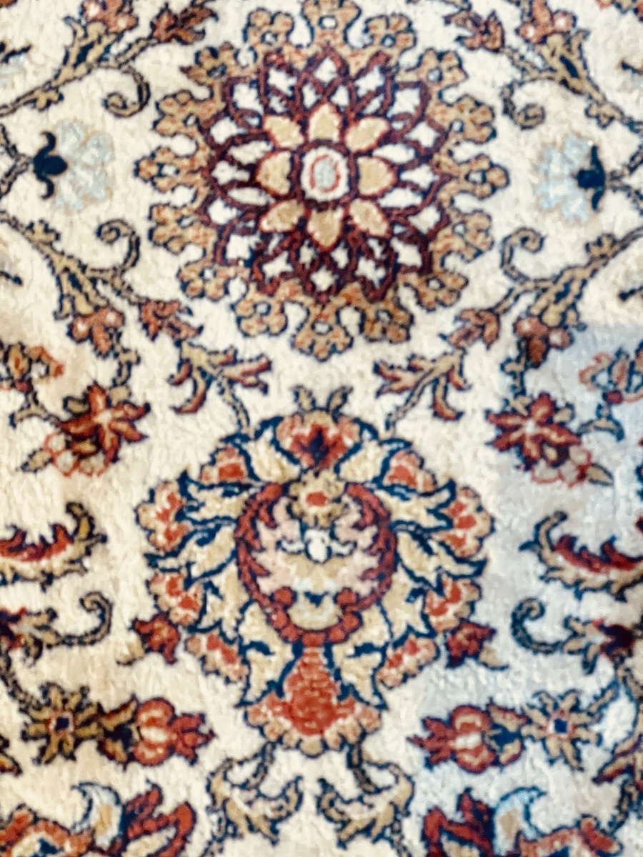 Persian Isfahan Wool Rug   Hand-knotted   20th Century -photo-2