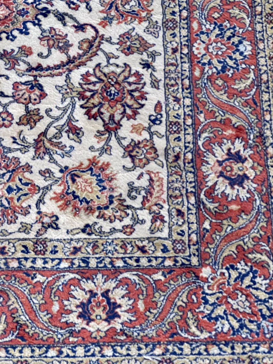 Persian Isfahan Wool Rug   Hand-knotted   20th Century -photo-3