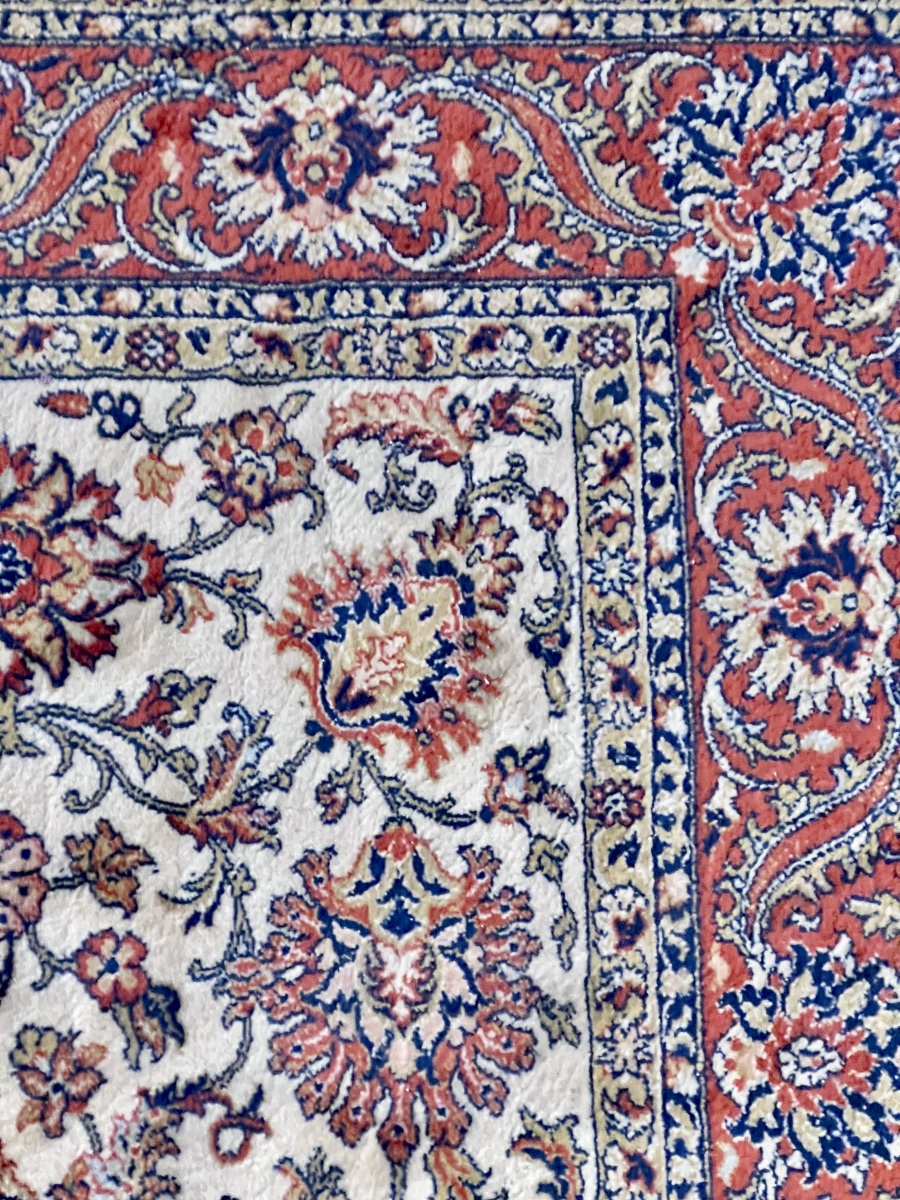 Persian Isfahan Wool Rug   Hand-knotted   20th Century -photo-1