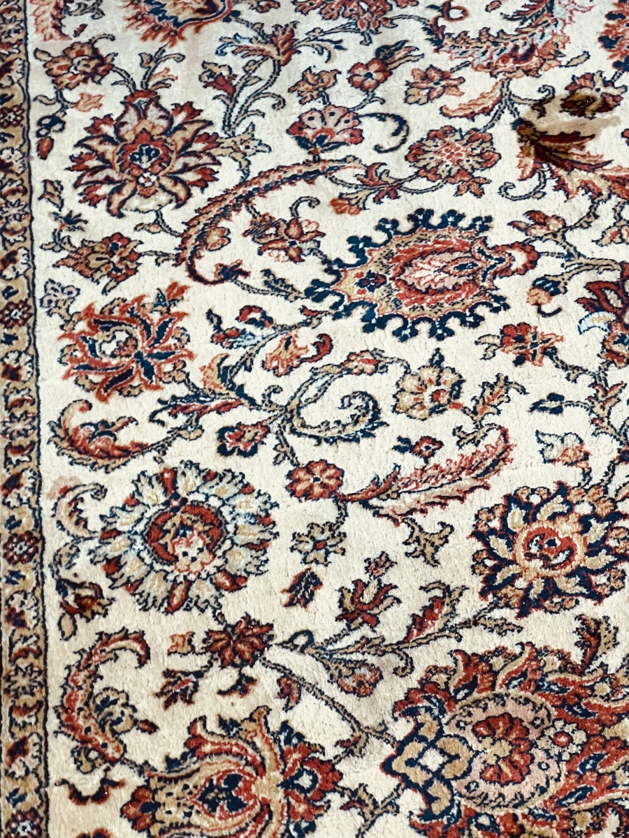 Persian Isfahan Wool Rug   Hand-knotted   20th Century -photo-3