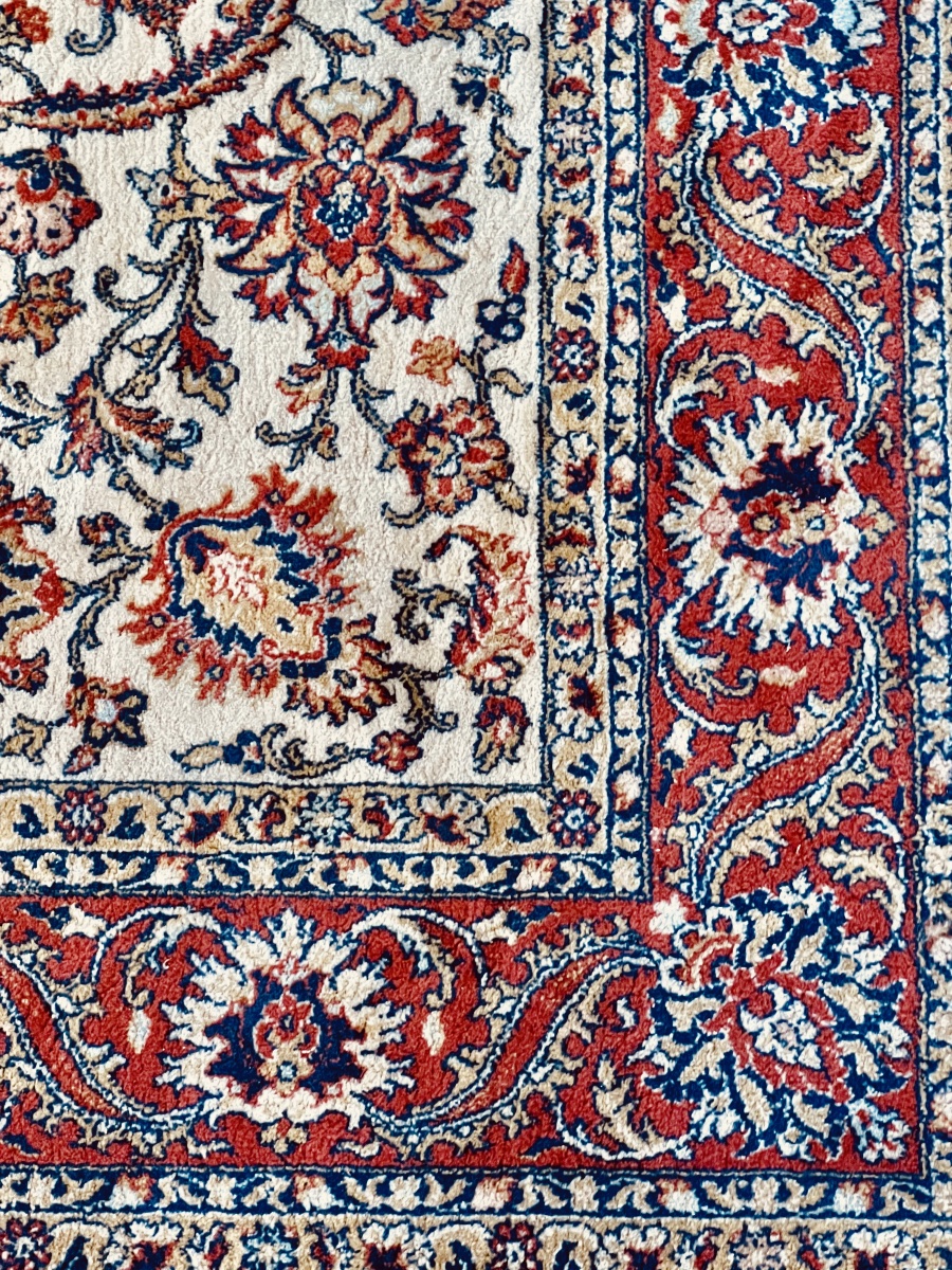 Persian Isfahan Wool Rug   Hand-knotted   20th Century -photo-6