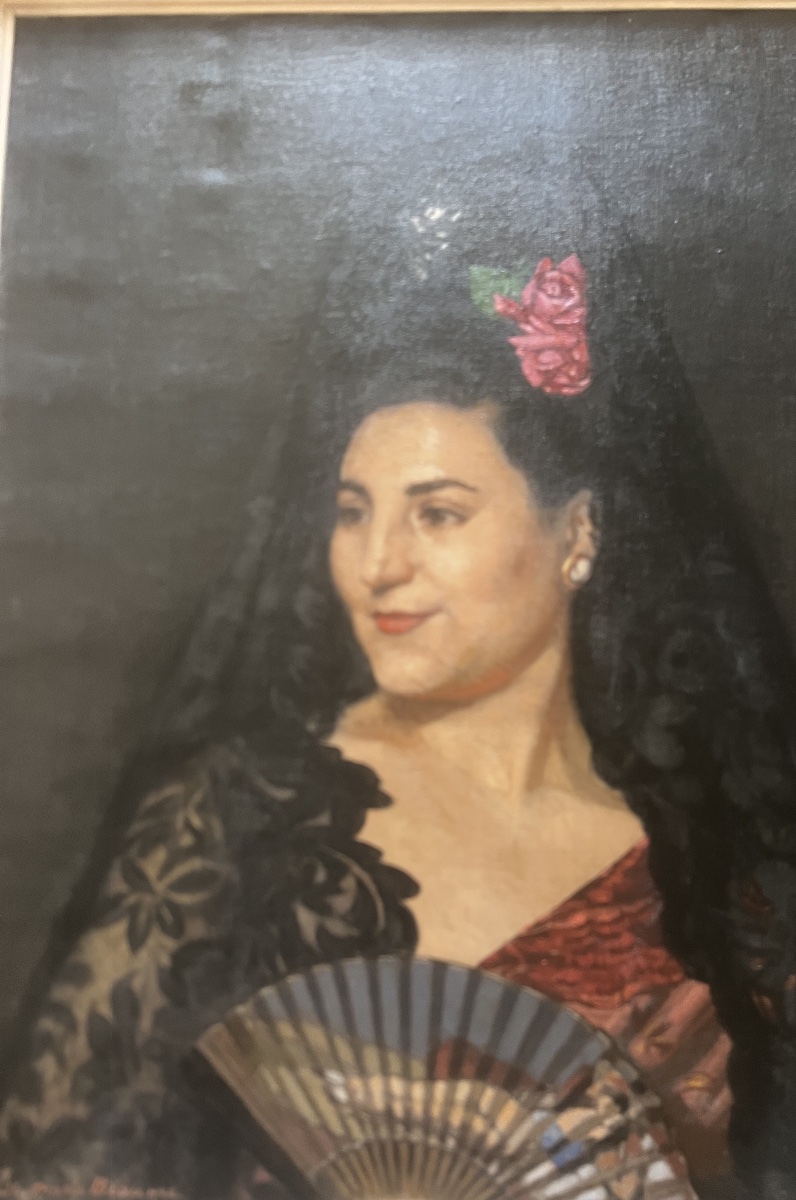  GRAND  PORTRAIT   DE  FEMME  ESPAGNOLE  ÉXÉCUTÉ  À CHAVILLE  1913  PAR  EMILE  MARIE BEAUME  -photo-6