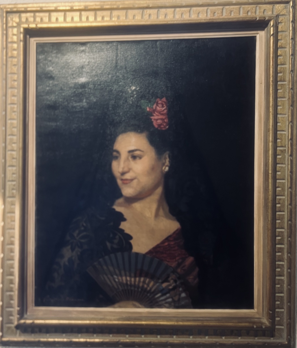  Large  Portrait  Of  A  Spanish  Woman  Painted  In  Chaville  In  1913  By  Emile  Marie Beaume  -photo-4
