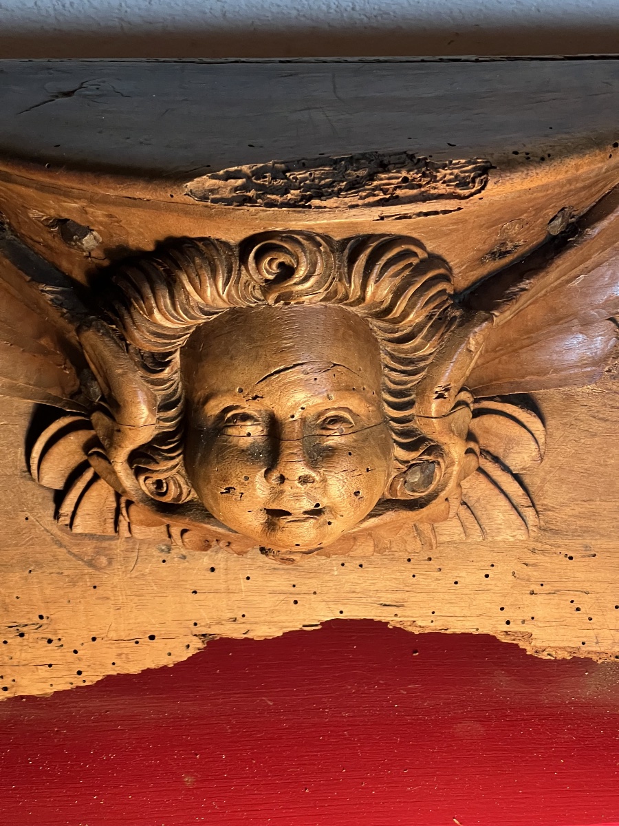 High-period Syle Mercy Seat   Carved  With A  Cherub   Late 17th Century   Early 18th Century-photo-2