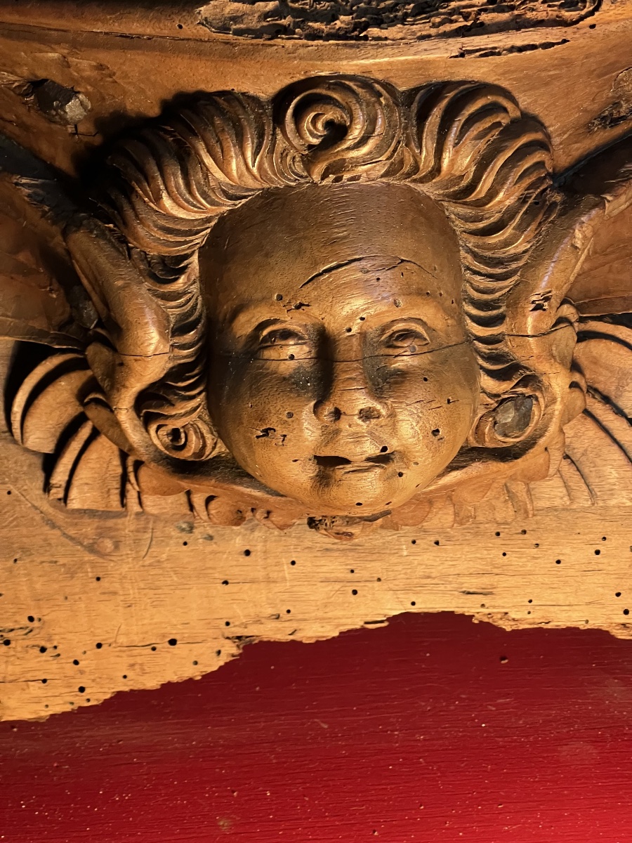 High-period Syle Mercy Seat   Carved  With A  Cherub   Late 17th Century   Early 18th Century
