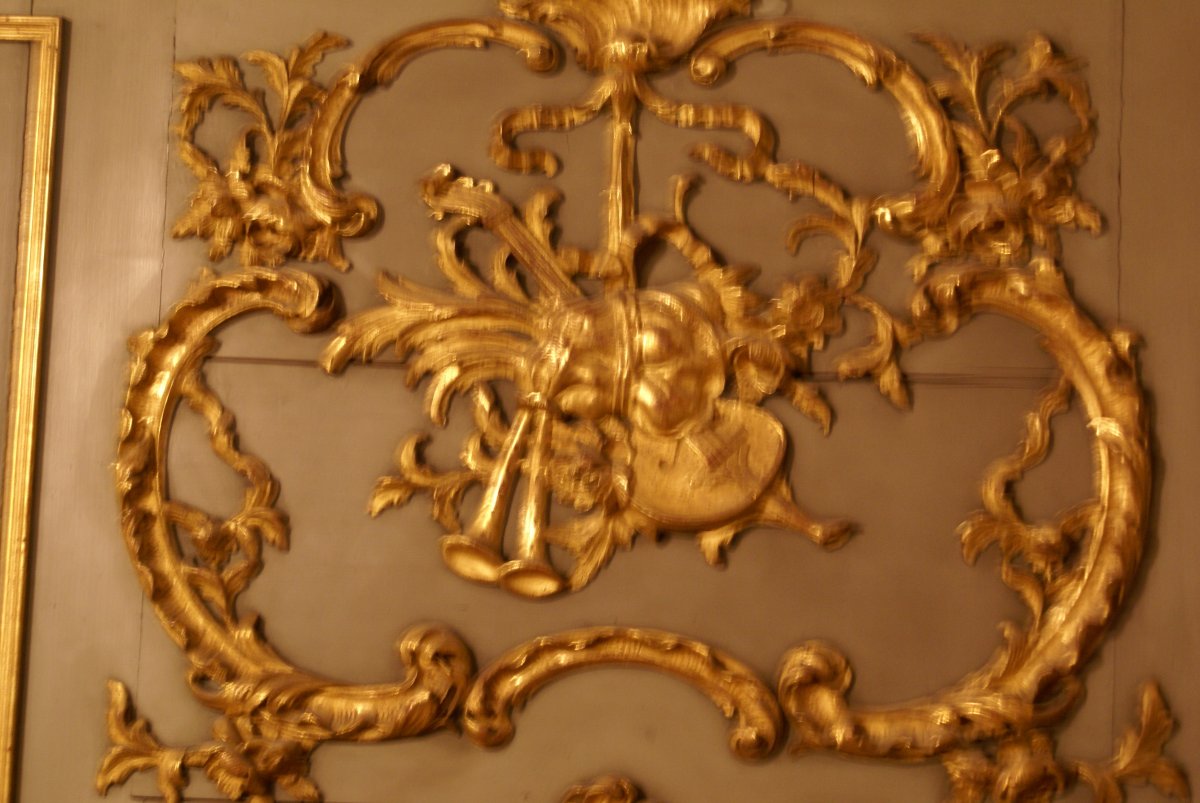 Trumeau Provencal   De Chemisée,   Sculptures  En Bois DorÉs   H 218 X  142 Cm   Circa 1860    -photo-3