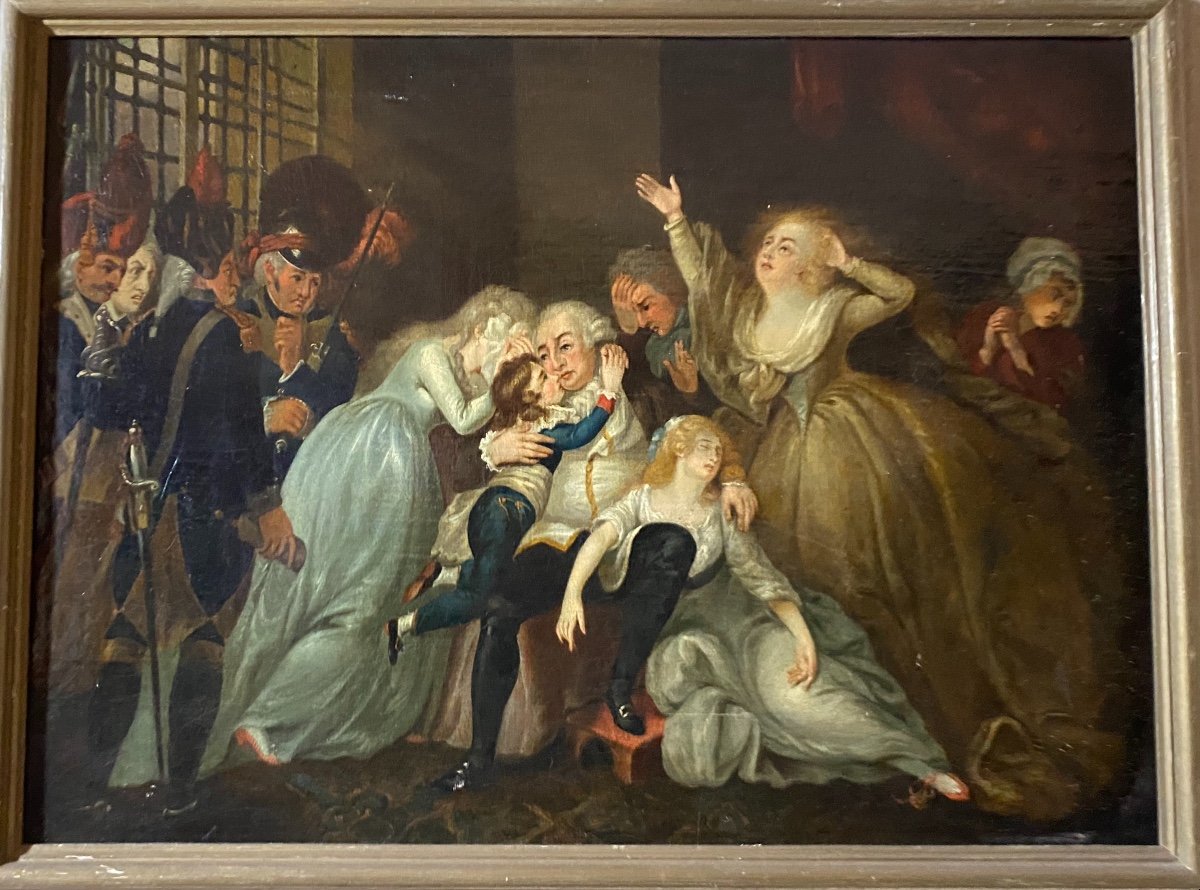 Farewell From King  Louis  XVI To His Family  Before Being Guillotined-photo-2