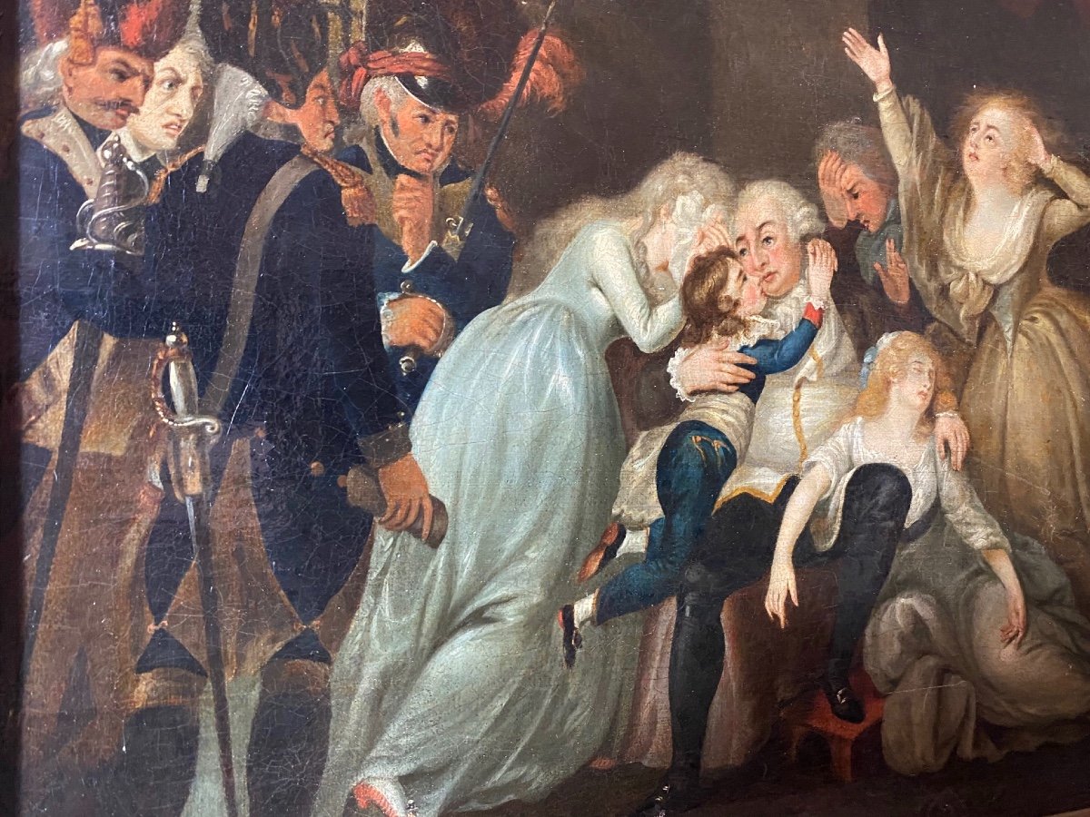 Farewell From King  Louis  XVI To His Family  Before Being Guillotined-photo-4