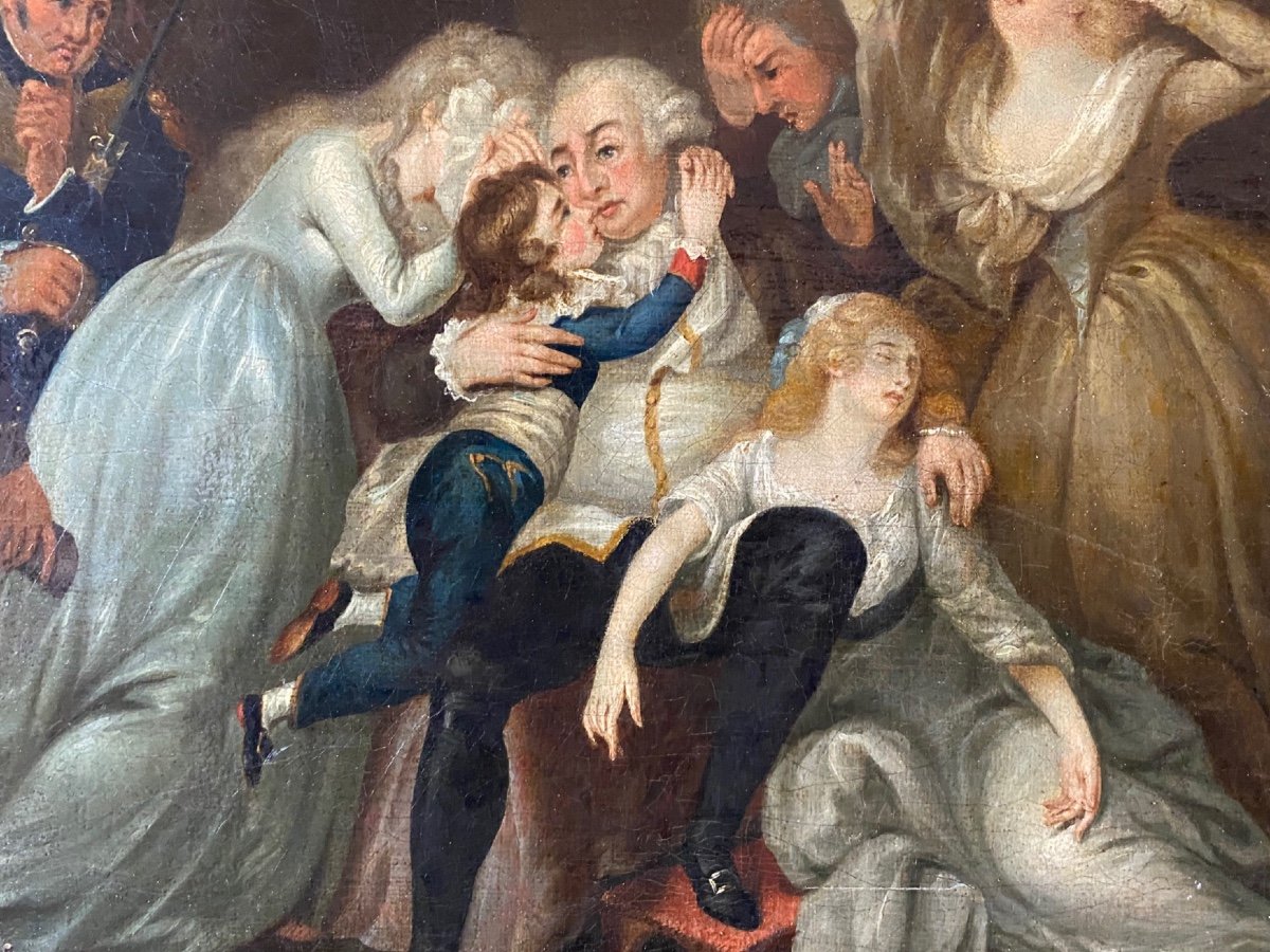 Farewell From King  Louis  XVI To His Family  Before Being Guillotined-photo-2