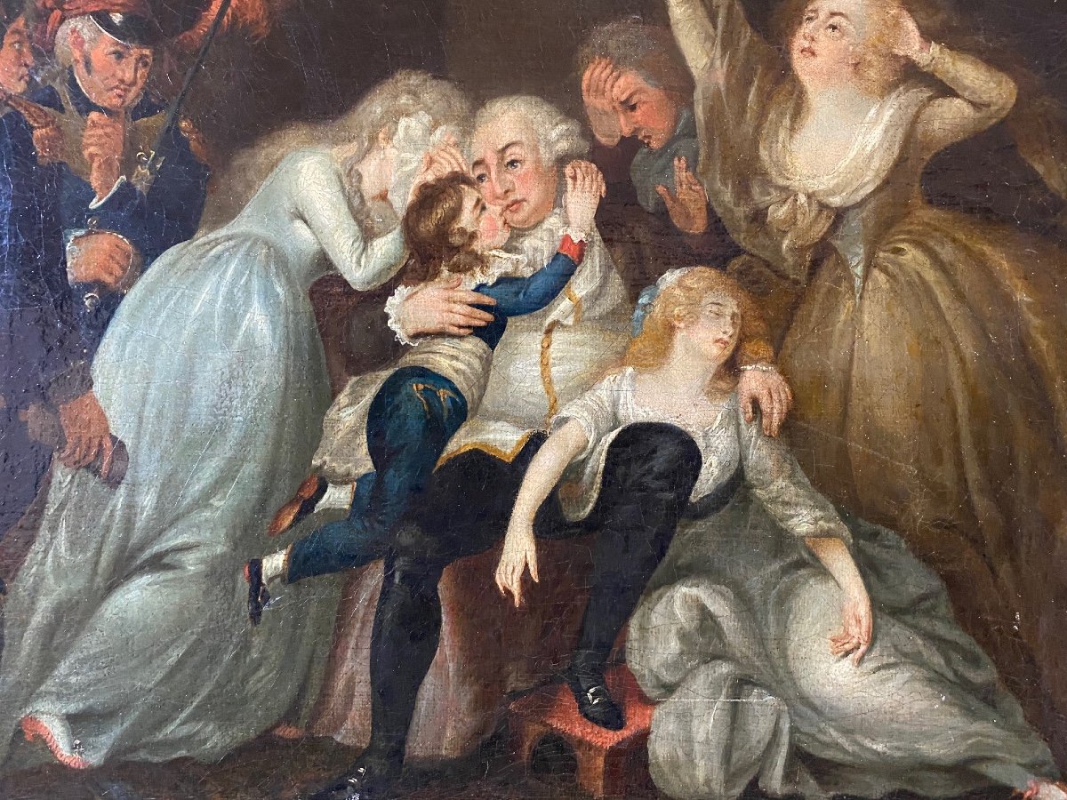 Farewell From King  Louis  XVI To His Family  Before Being Guillotined-photo-3