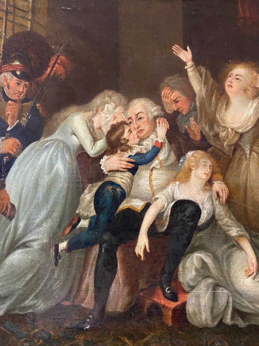 Farewell From King  Louis  XVI To His Family  Before Being Guillotined-photo-5