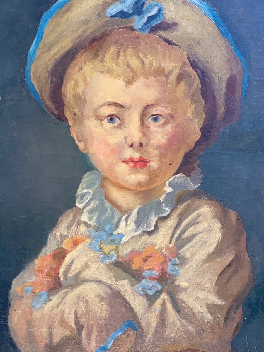 L'enfant en Pierrot  d'après  l'original de  Jean Honoré FRAGONARD  dans la WALLACE COLLECTION