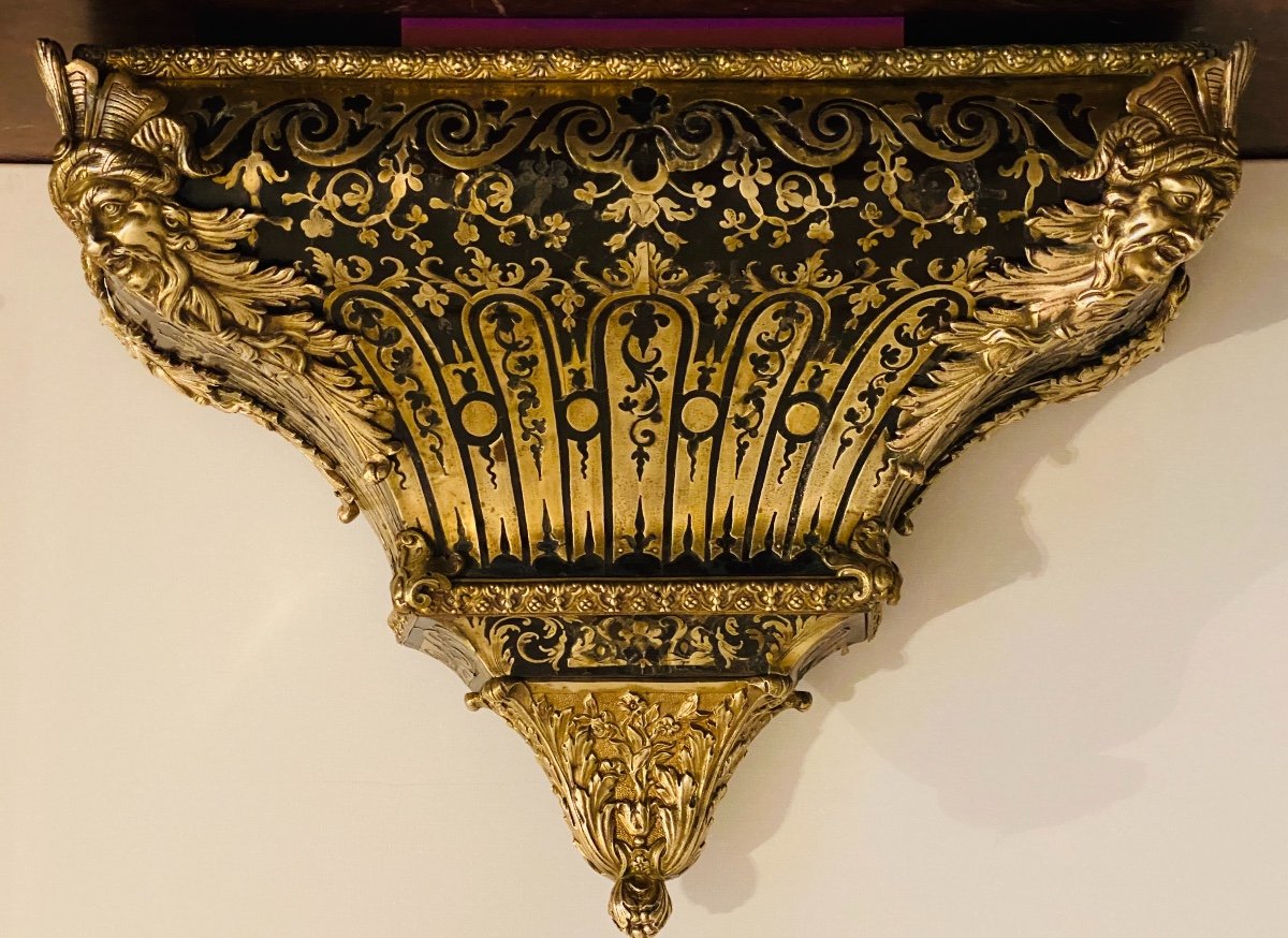 Console  Du Cartel  Boulle  Perioid Louis XIV Par Delorme À Paris-photo-2