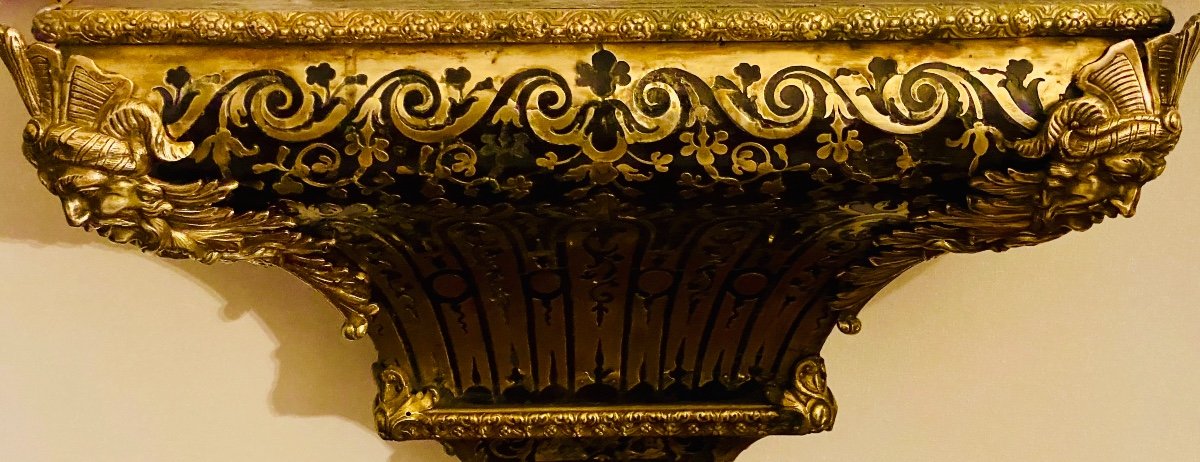 Console  Du Cartel  Boulle  Perioid Louis XIV Par Delorme À Paris-photo-6