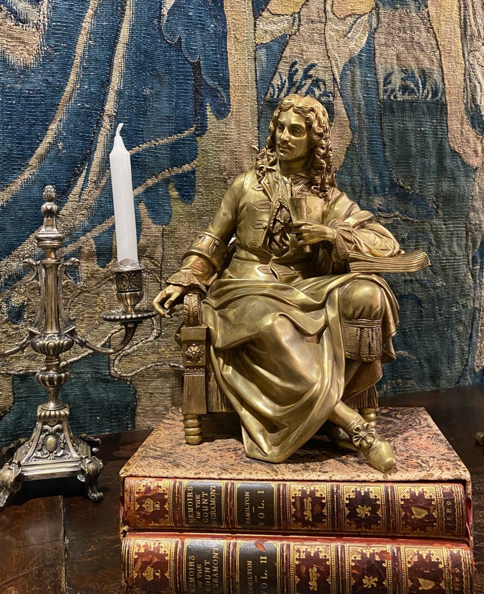 Gilt Bronze Molière-photo-1