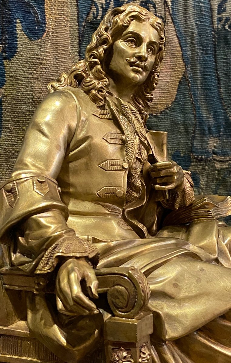 Gilt Bronze Molière-photo-3