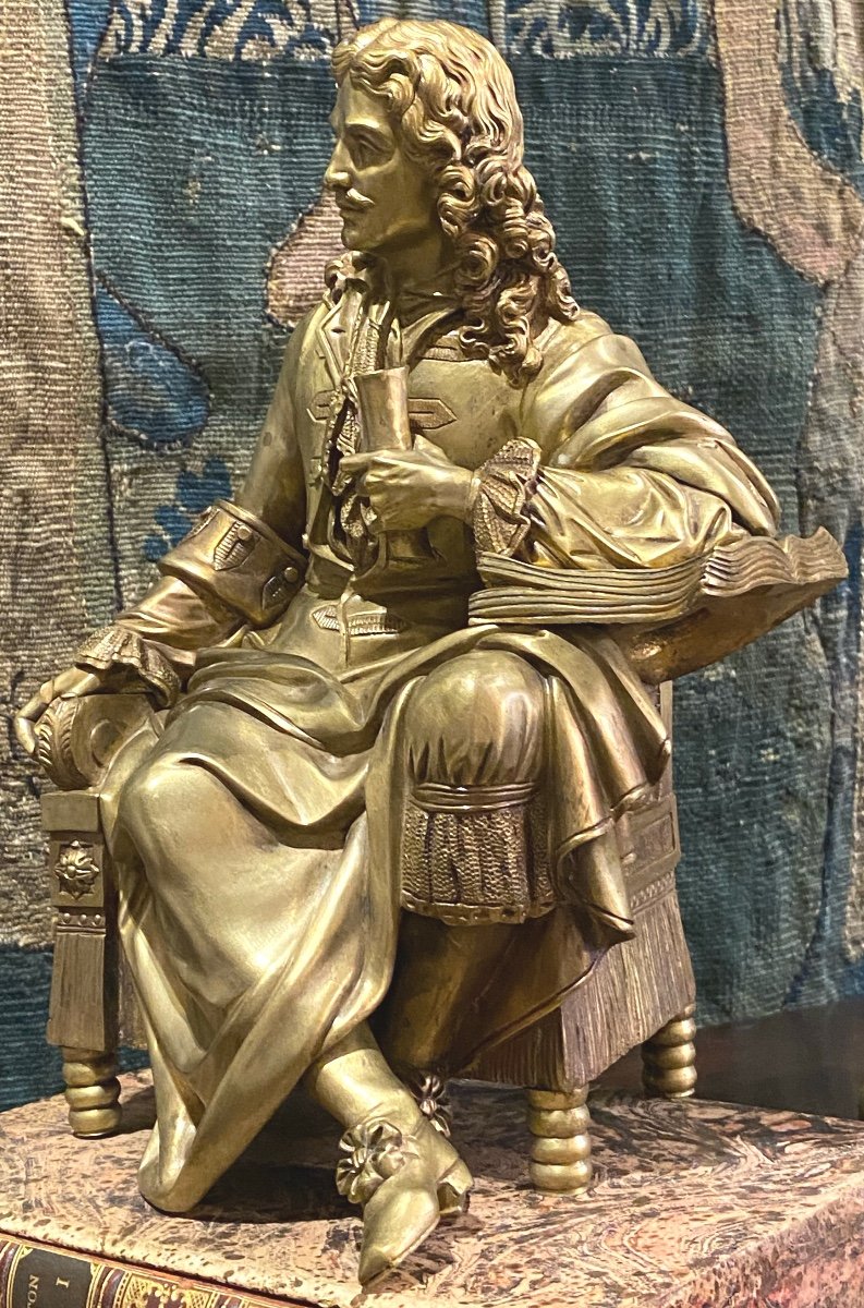 Gilt Bronze Molière-photo-6