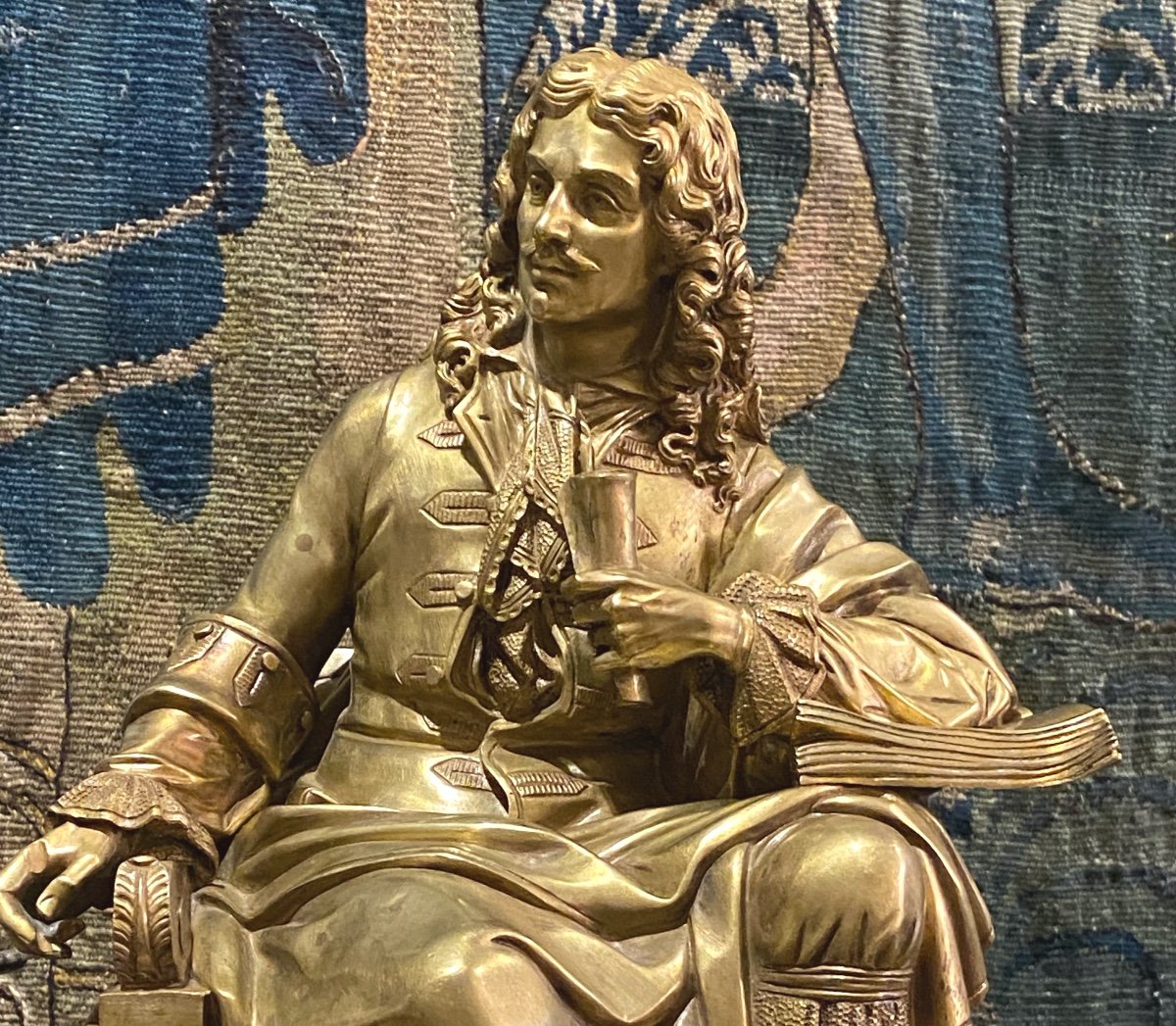 Gilt Bronze Molière-photo-7