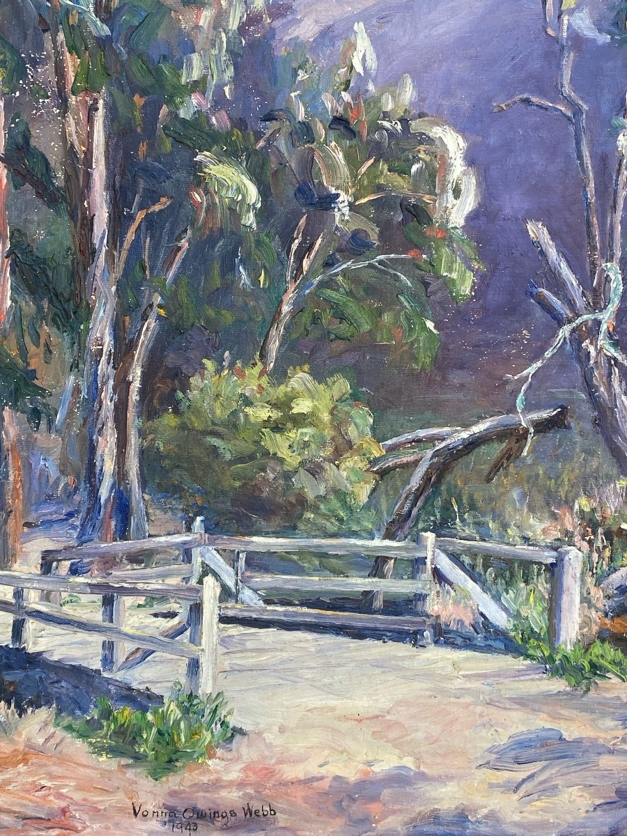 Vonna  Owings Webb  1876-1964   Peintre Impressionniste AmÉricaine  De  La Californie -photo-2