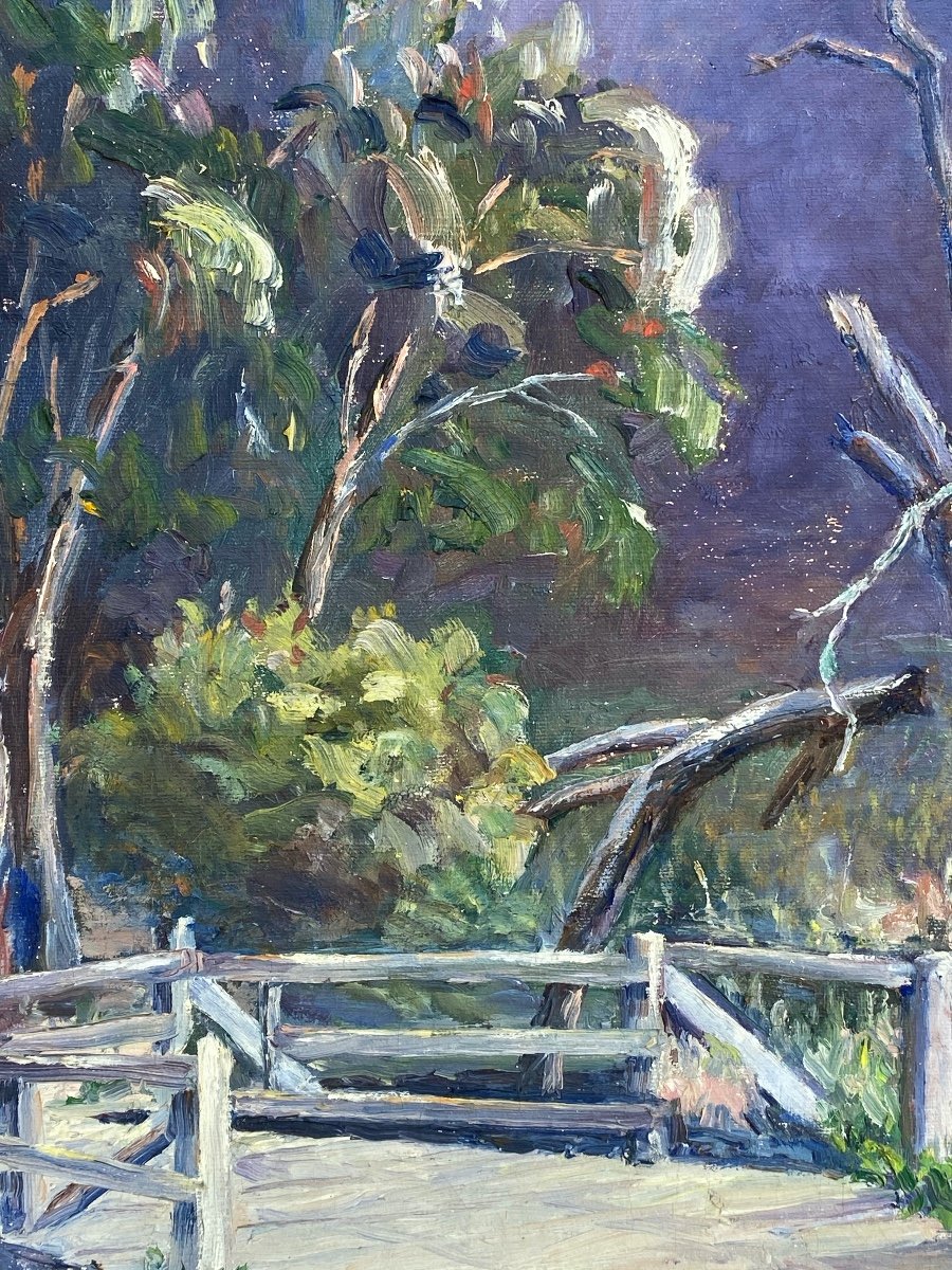 Vonna  Owings Webb  1876-1964   Peintre Impressionniste AmÉricaine  De  La Californie -photo-3