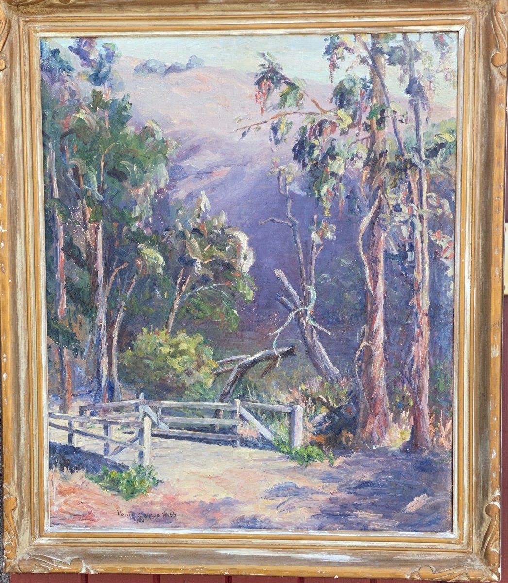 Vonna  Owings Webb  1876-1964   Peintre Impressionniste AmÉricaine  De  La Californie -photo-2