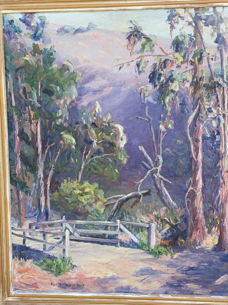 Vonna  Owings Webb  1876-1964   Peintre Impressionniste AmÉricaine  De  La Californie -photo-3