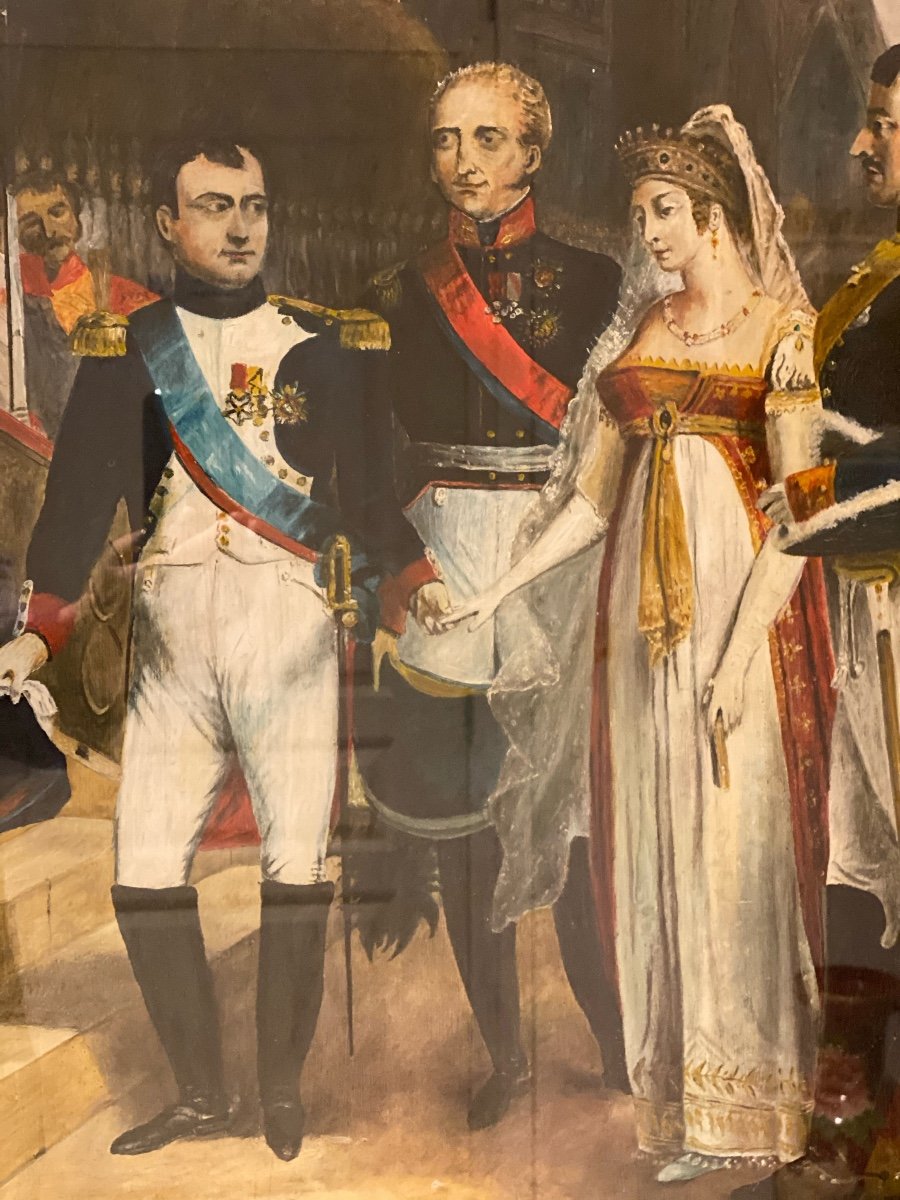 Tilsit 1807   Hsb Rencontre De Napoléon Et Du Tsar Alexandre De Russie d'Après Le Peintre  Gros-photo-5