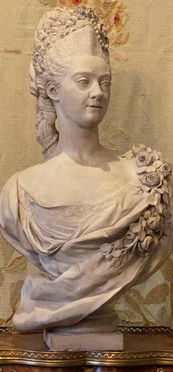 Marie  Adélaide De France  1732_1800  Dite  Madame Adélaide  Buste En Platre  De Felix LeComte-photo-6