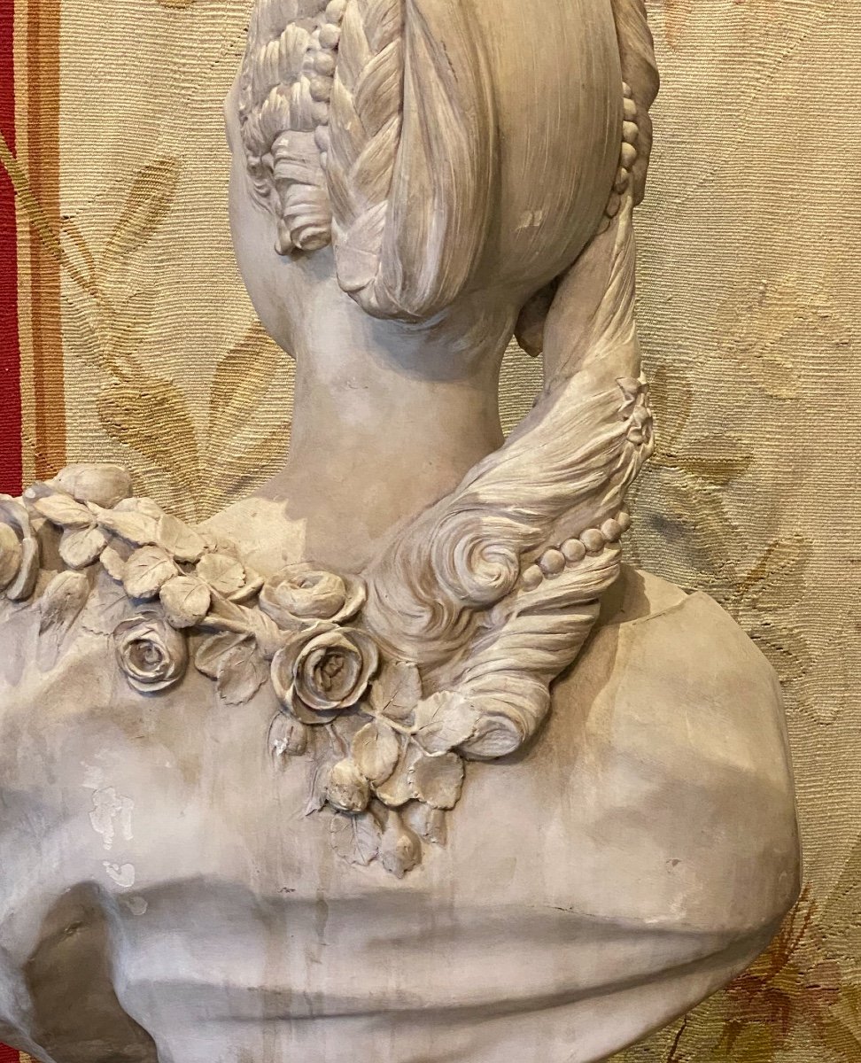Marie  Adélaide De France  1732_1800  Dite  Madame Adélaide  Buste En Platre  De Felix LeComte-photo-7