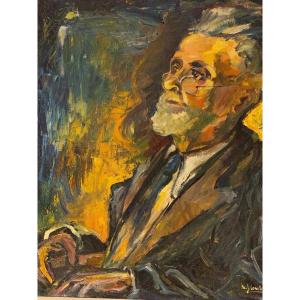  Portrait    impressionniste  Signé  M.j.  Combier    Année   1930/