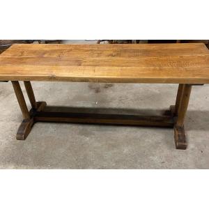 Table In Solid Light Oak      Handcrafted Work