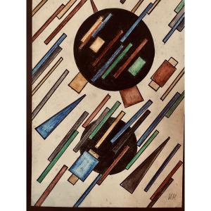 Ivan Kliun Suprematist Drawing