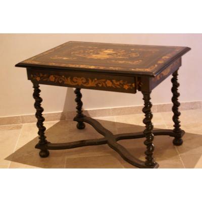 Secretaire   Style Louis XIII  Epoque Niii   Marqueté  Toutes Faces  Style  André C. Boulle.